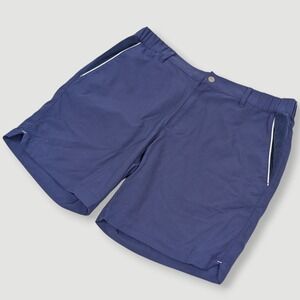 Criquet Court Shorts Mens Medium 7" Inseam Navy Blue  Performance Athleisure